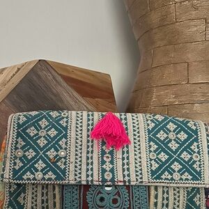 Bohemian Embroidered Clutch